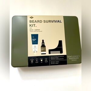 Mint, Never opened, Sealed Gentlemen’s Hardware Beard Survival Kit